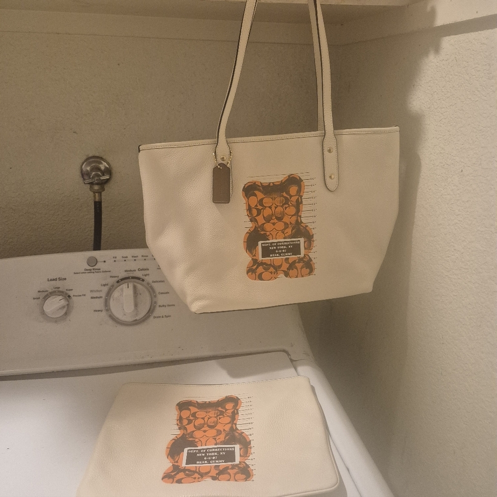 Coach Gummy Bear Vandal Tote and Matching Large Pouch
